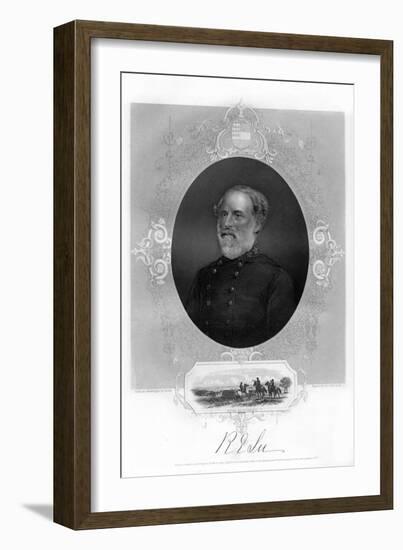 General Robert E Lee, Confederate General, 1862-1867-Brady-Framed Giclee Print