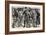 General Robert E. Lee's Farewell to His Soldiers after the Surrender at Appomattox, c.1865-null-Framed Giclee Print