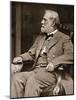 General Robert E. Lee Sitting in His House in Richmond, 1865-Mathew Brady-Mounted Giclee Print