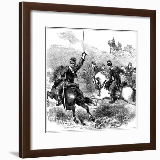 General Sheridan at Cedar Creek, Virginia, American Civil War, 1864-null-Framed Giclee Print