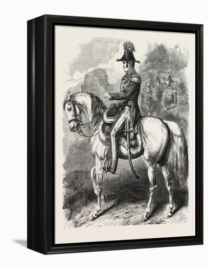 General Simpson, Commander of the British Army before Sebastopol. the Crimean War, 1855,-null-Framed Premier Image Canvas