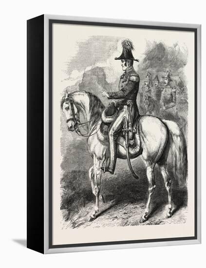 General Simpson, Commander of the British Army before Sebastopol. the Crimean War, 1855,-null-Framed Premier Image Canvas