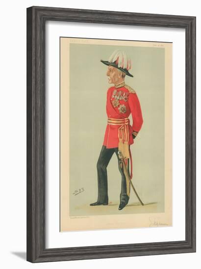 General Sir Frederick Charles Arthur Stephenson, Dear Old Ben, 18 June 1887, Vanity Fair Cartoon-Sir Leslie Ward-Framed Giclee Print