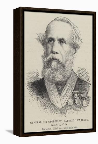 General Sir George St Patrick Lawrence-null-Framed Premier Image Canvas