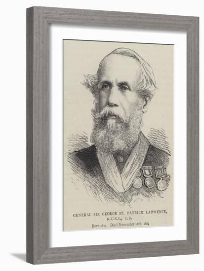 General Sir George St Patrick Lawrence-null-Framed Giclee Print