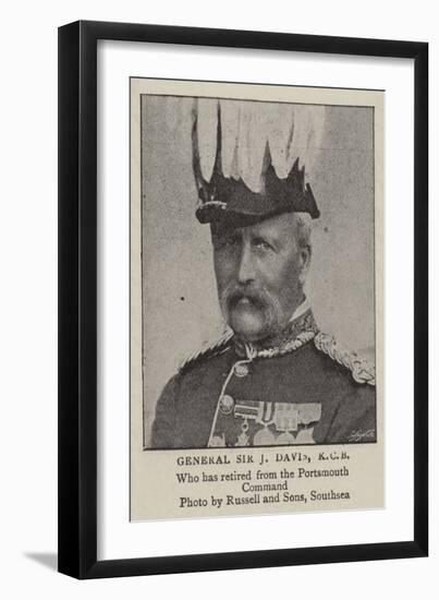 General Sir J Davis, Kcb-null-Framed Giclee Print