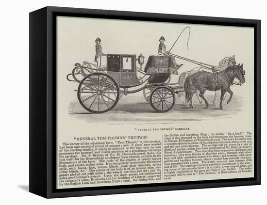General Tom Thumb's Carriage-null-Framed Premier Image Canvas