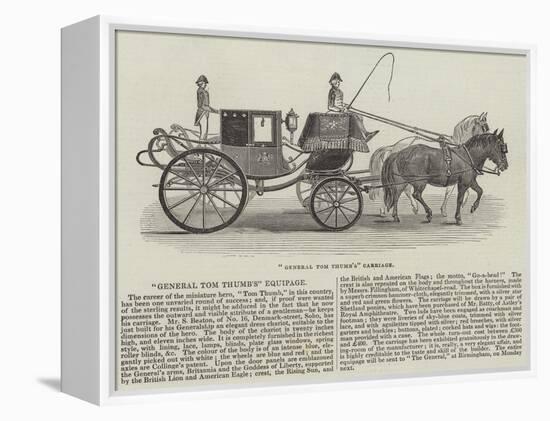 General Tom Thumb's Carriage-null-Framed Premier Image Canvas