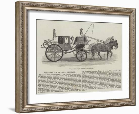 General Tom Thumb's Carriage-null-Framed Giclee Print