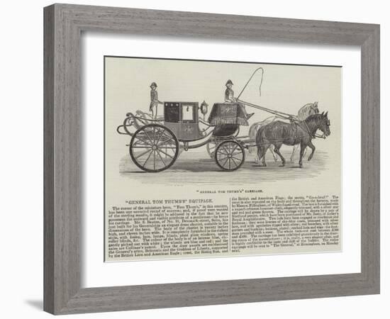 General Tom Thumb's Carriage-null-Framed Giclee Print