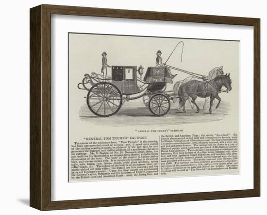 General Tom Thumb's Carriage-null-Framed Giclee Print