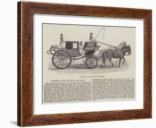 General Tom Thumb's Carriage-null-Framed Giclee Print