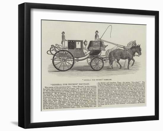 General Tom Thumb's Carriage-null-Framed Giclee Print