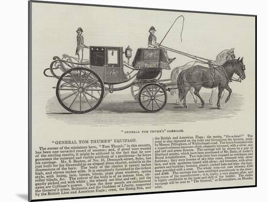 General Tom Thumb's Carriage-null-Mounted Giclee Print