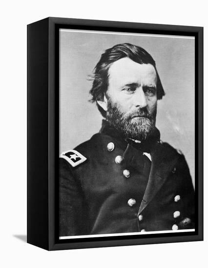 General Ulysses S Grant, American Soldier and Politician, C1860s-MATHEW B BRADY-Framed Premier Image Canvas