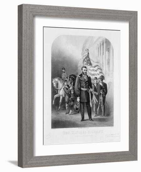 General Ulysses S. Grant at the U.S. Capitol, 1868-Samuel Frizzell-Framed Giclee Print