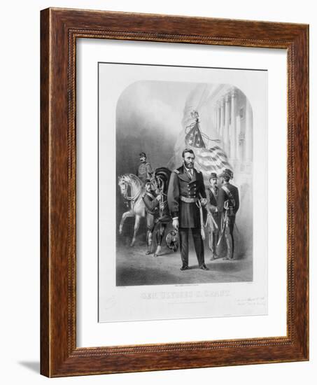 General Ulysses S. Grant at the U.S. Capitol, 1868-Samuel Frizzell-Framed Giclee Print