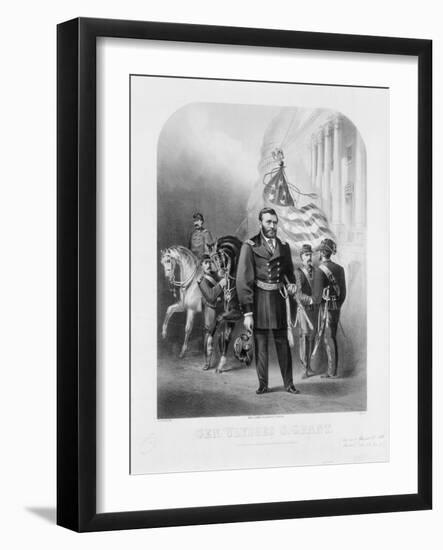 General Ulysses S. Grant at the U.S. Capitol, 1868-Samuel Frizzell-Framed Giclee Print