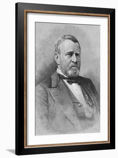 General Ulysses Simpson Grant, Engraved from a Photograph, Illustration from 'Battles and Leaders…-Mathew Brady-Framed Giclee Print