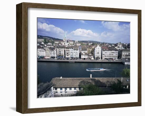 General View from Lindenhof, Zurich, Switzerland-Guy Thouvenin-Framed Photographic Print