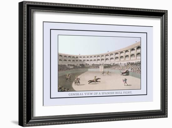 General View of a Spanish Bull Fight-J.h. Clark-Framed Art Print