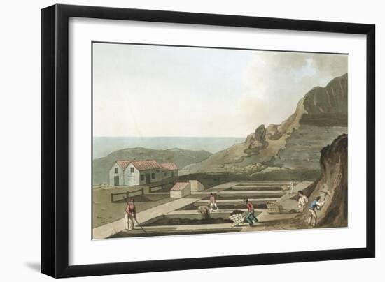 General View of an Alum Works in the Whitby Area, Yorkshire, 1814-Havell & Son-Framed Giclee Print