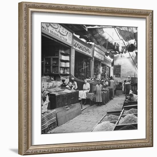 General View of Bazaar Quarter-Bob Landry-Framed Photographic Print