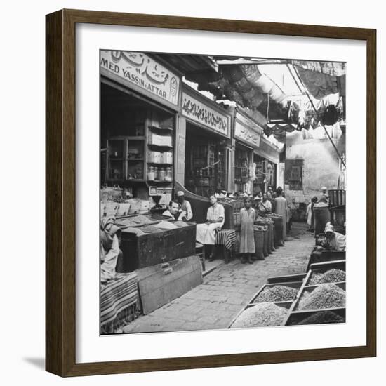 General View of Bazaar Quarter-Bob Landry-Framed Photographic Print