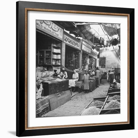 General View of Bazaar Quarter-Bob Landry-Framed Photographic Print