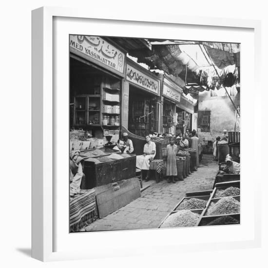 General View of Bazaar Quarter-Bob Landry-Framed Photographic Print