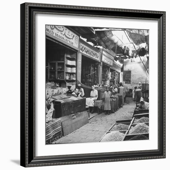 General View of Bazaar Quarter-Bob Landry-Framed Photographic Print