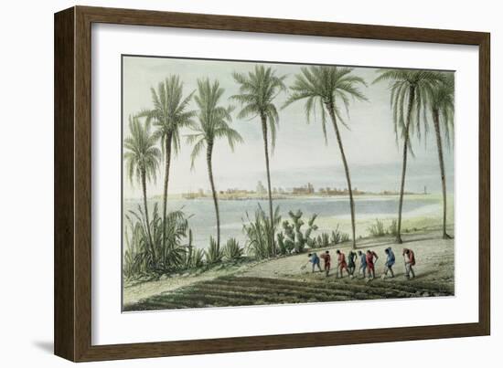 General View of Cadiz, Engraved by John Pye (1782-1874)-J. Taylor-Framed Giclee Print