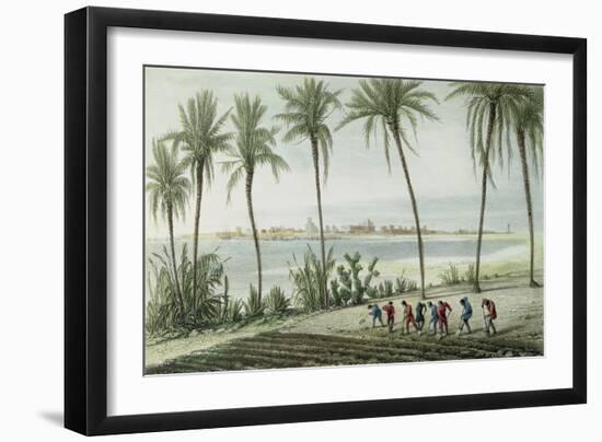 General View of Cadiz, Engraved by John Pye (1782-1874)-J. Taylor-Framed Giclee Print