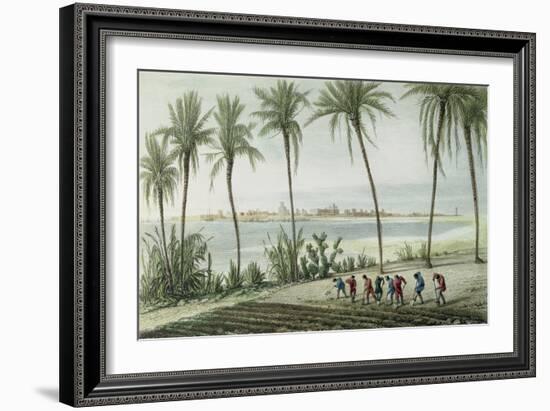 General View of Cadiz, Engraved by John Pye (1782-1874)-J. Taylor-Framed Giclee Print