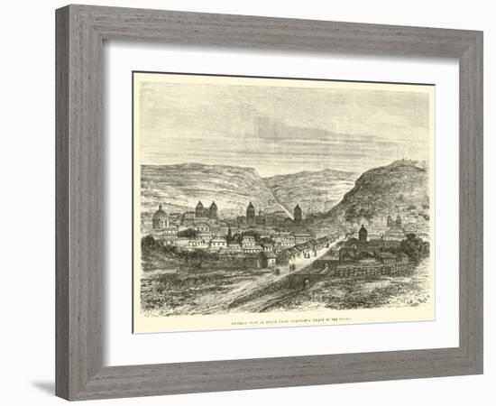 General View of Cuzco, from Iscaypampa, Plain of the Thorn-Édouard Riou-Framed Giclee Print