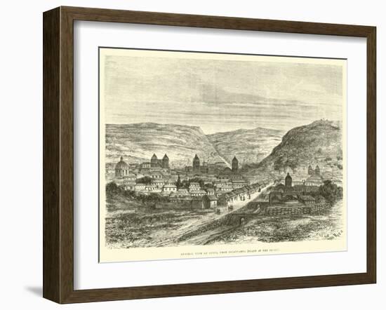 General View of Cuzco, from Iscaypampa, Plain of the Thorn-Édouard Riou-Framed Giclee Print