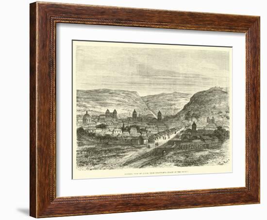 General View of Cuzco, from Iscaypampa, Plain of the Thorn-Édouard Riou-Framed Giclee Print