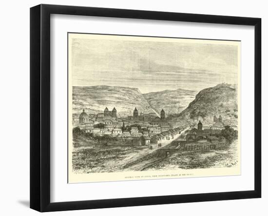 General View of Cuzco, from Iscaypampa, Plain of the Thorn-Édouard Riou-Framed Giclee Print