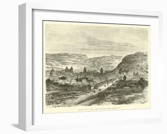 General View of Cuzco, from Iscaypampa, Plain of the Thorn-Édouard Riou-Framed Giclee Print