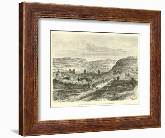 General View of Cuzco, from Iscaypampa, Plain of the Thorn-Édouard Riou-Framed Giclee Print