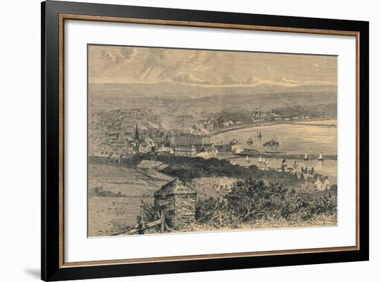 General View of Douglas, 1880-Abel Lewis-Framed Giclee Print