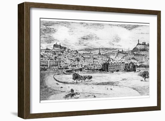 General View of Edinburgh, from Arthur's Seat, 1900-Frank Laing-Framed Giclee Print