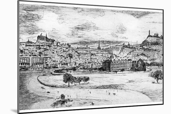 General View of Edinburgh, from Arthur's Seat, 1900-Frank Laing-Mounted Giclee Print