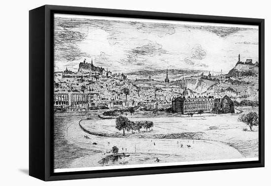 General View of Edinburgh, from Arthur's Seat, 1900-Frank Laing-Framed Premier Image Canvas
