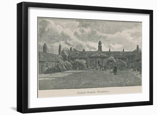 General View of Emanuel Hospital-English School-Framed Giclee Print