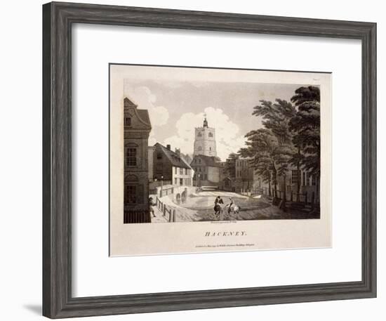 General View of Hackney, London, 1791-William Ellis-Framed Giclee Print