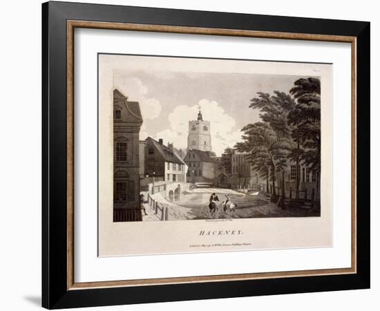 General View of Hackney, London, 1791-William Ellis-Framed Giclee Print