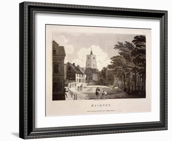 General View of Hackney, London, 1791-William Ellis-Framed Giclee Print