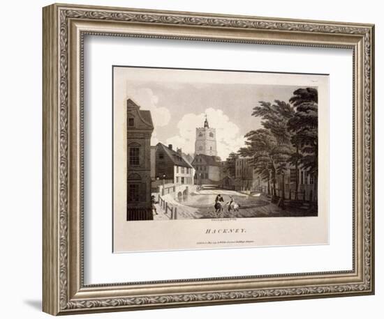 General View of Hackney, London, 1791-William Ellis-Framed Giclee Print