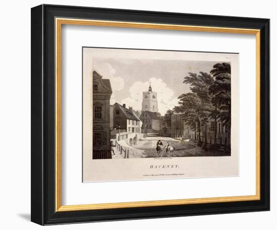 General View of Hackney, London, 1791-William Ellis-Framed Giclee Print